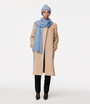 cashmere scarf cornflower 1