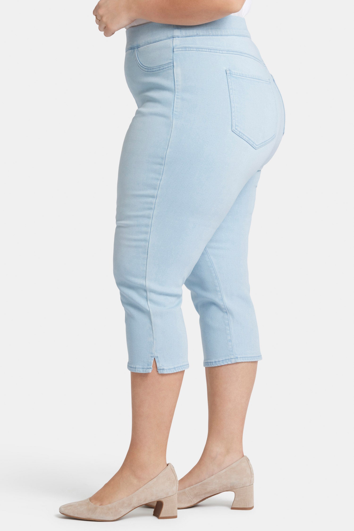 dakota crop pull on jeans in plus size oceanfront 3