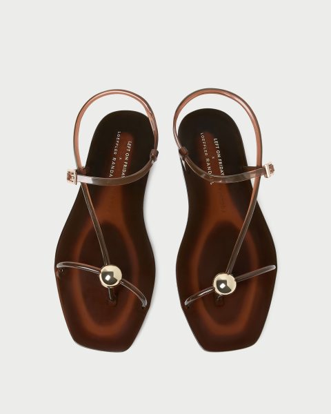 dana brown strappy jelly sandal 1