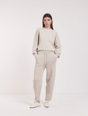 dia joggers in oatmeal melange 1