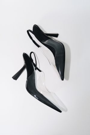 donatella clear slingback pumps 1