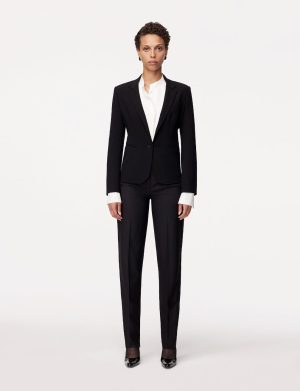 doppio cropped blazer black 1