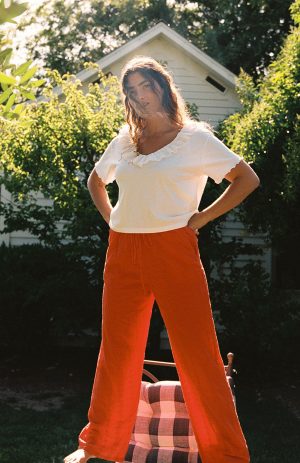 embroidered eyelet pant 1
