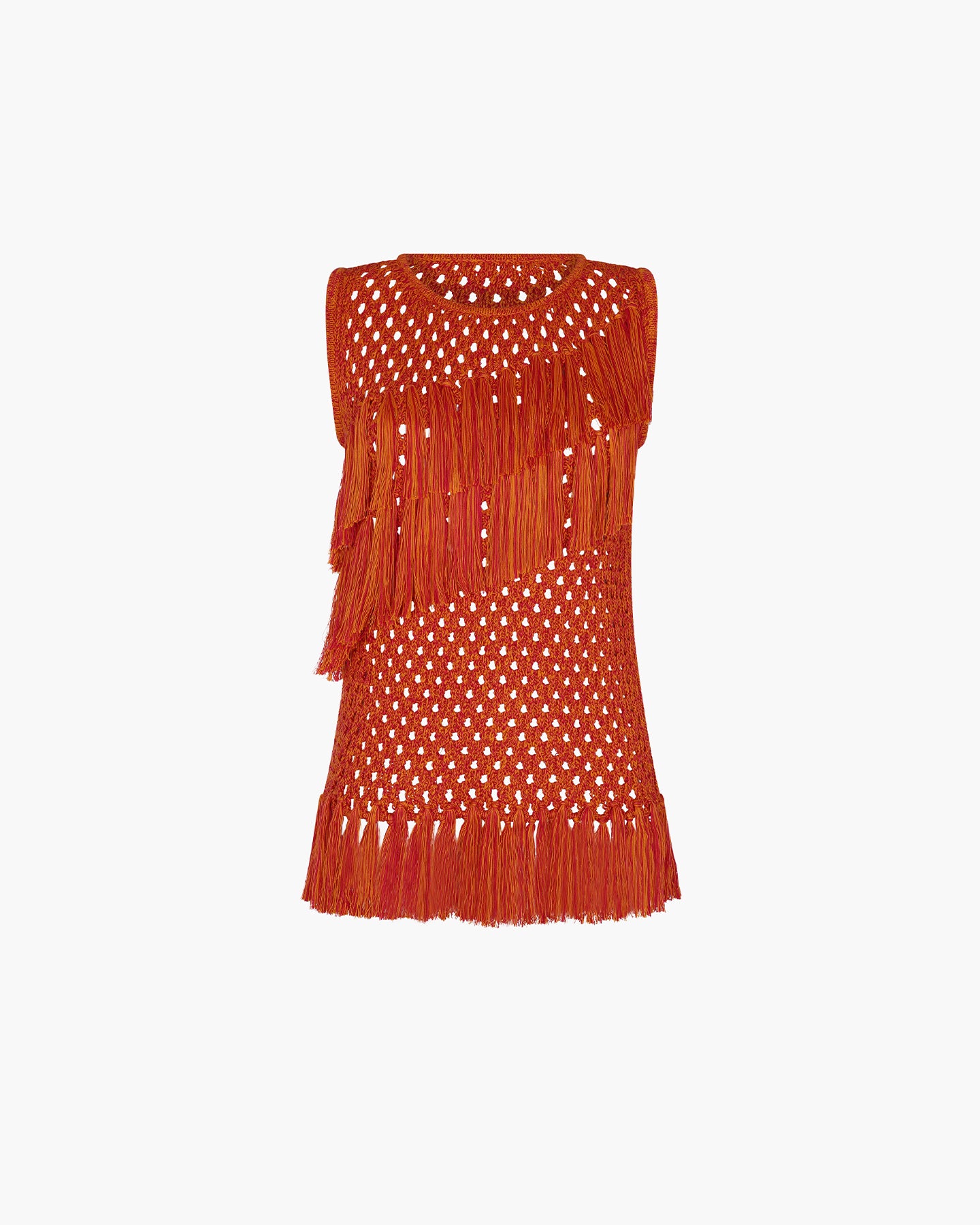 espina sleeveless top orange fuchsia 1