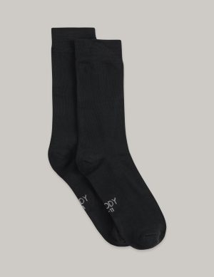 everyday crew socks black 1