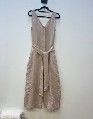 gianna linen jumpsuit in bone s preloved 1