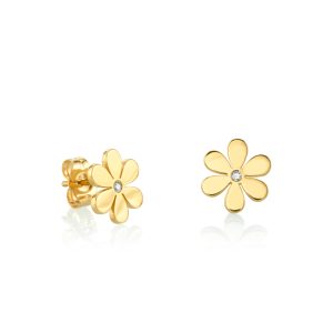 gold pure daisy stud 1