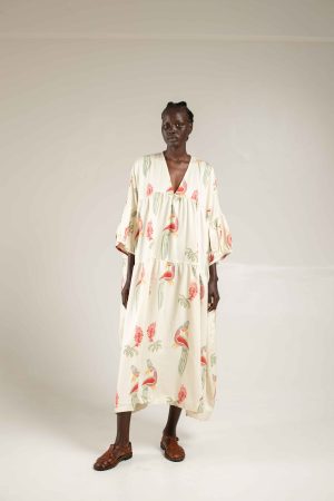 hornbill print maxi 1