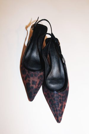 jenna mesh leopard kitten heel slingback 40 mm 1