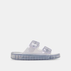 julio sandals dusty blue vinyl 1