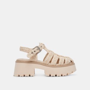 lasly sandals oatmeal knit 1