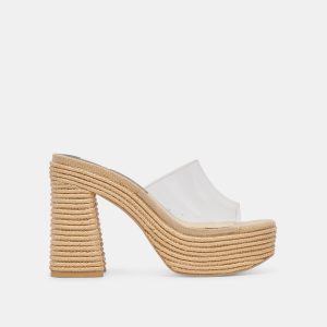 lichia heels natural vinyl 1