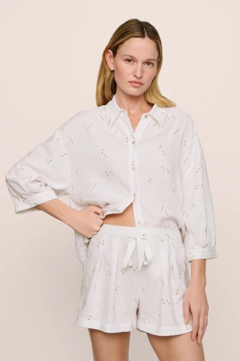 linen blend relaxed short 1