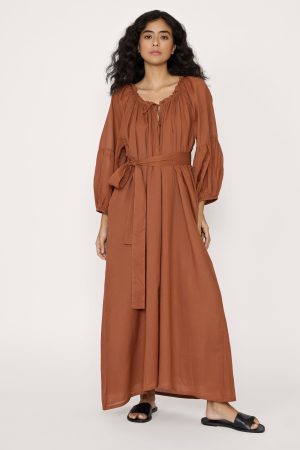 long sleeve plunge dress sample 1