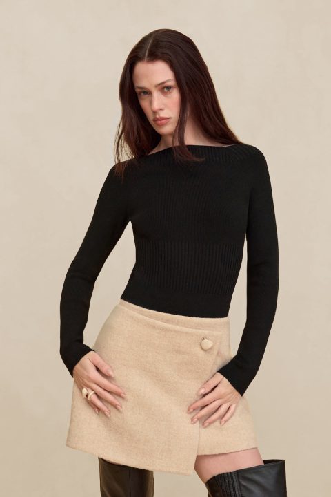 lottie bodysuit sweater black 1