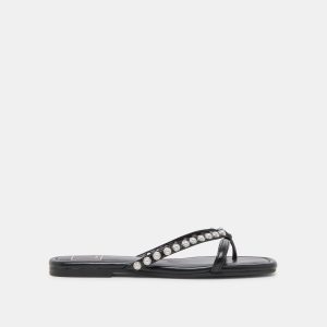 lucca pearl sandals black pearls 1