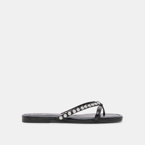 lucca pearl sandals black pearls 1