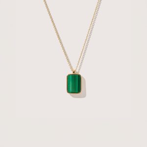 malachite tag necklace 1