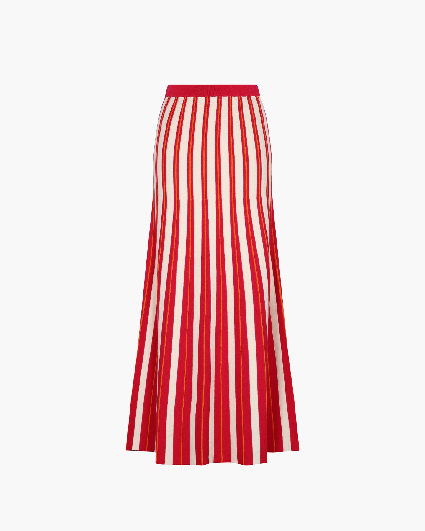 manglar maxi skirt ivory fuchsia 1