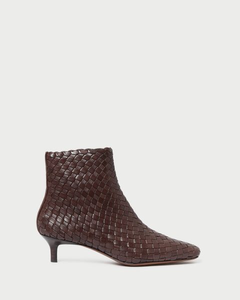 marcella espresso woven ankle boot 1