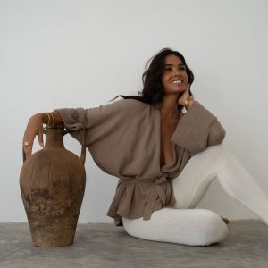 mark fawn knit wrap cardigan 1