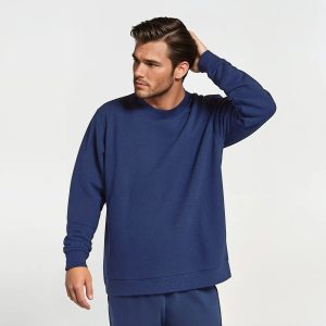 mens merino blend sweatshirt deep navy 1