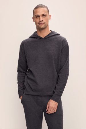 mens recycled boucle hoodie 1