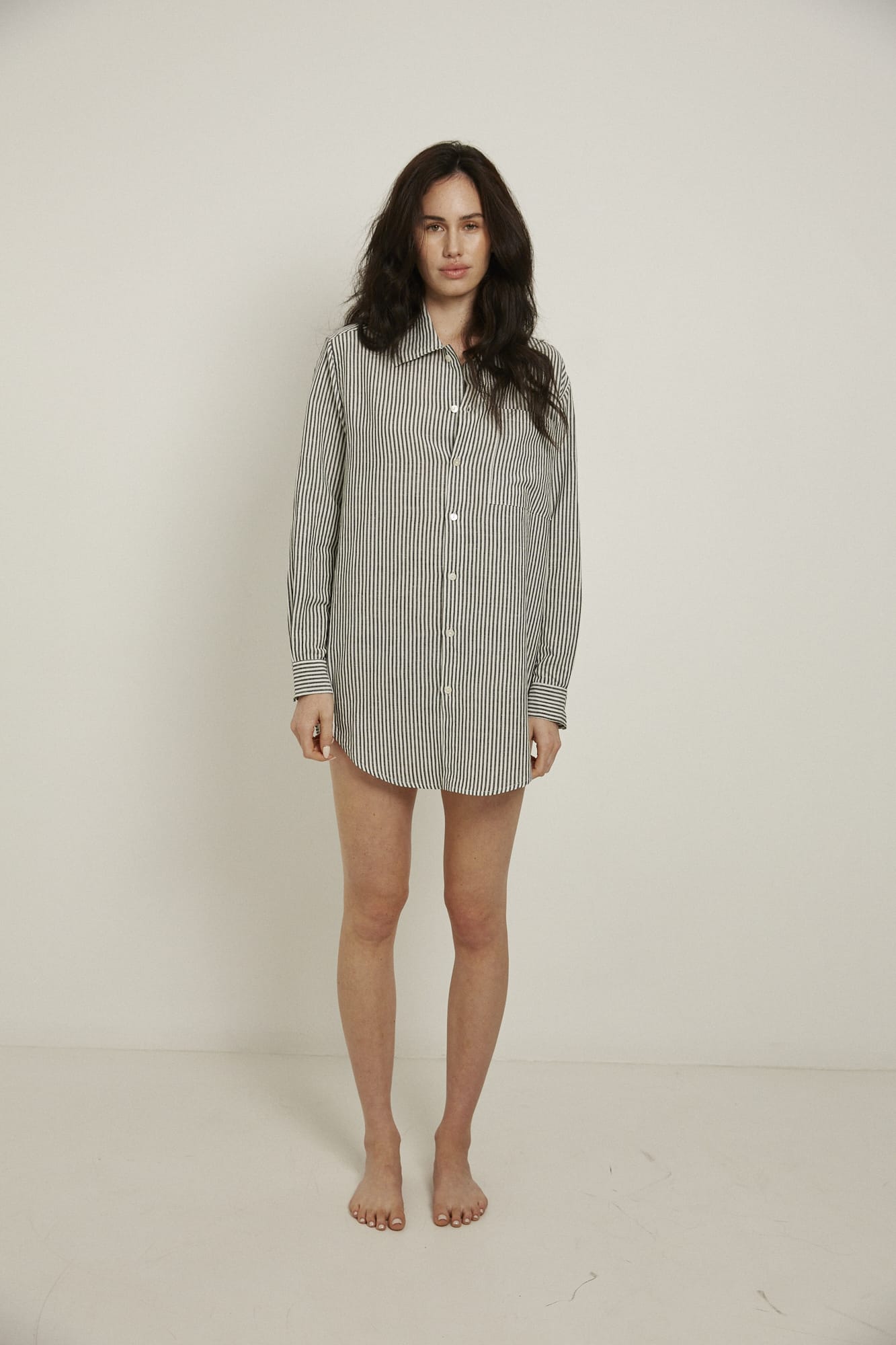 mira shirt blackwhite stripe 1
