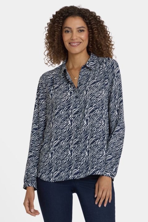modern blouse vintage zebra 1