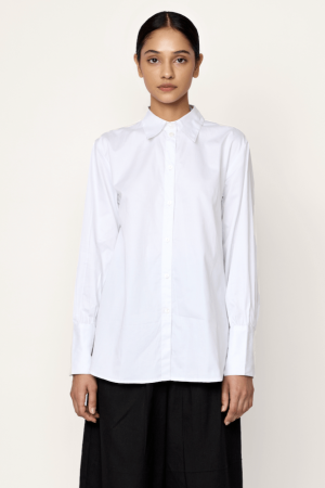 museo button up white poplin 1