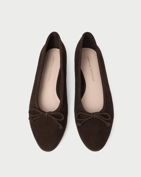 noelle brown suede ballet flat 1