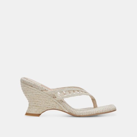 nullah wedges oatmeal raffia 1