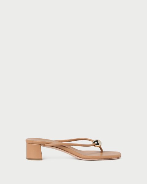 odessa dune leather heeled sandal 1