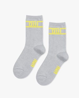 ouinon metallic crew socks 1