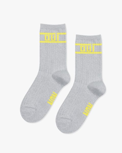 ouinon metallic crew socks 1