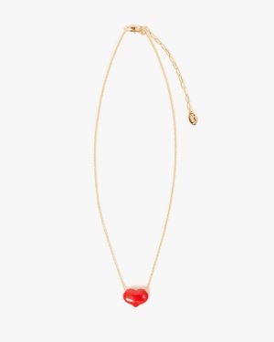 petite mylar heart necklace 1
