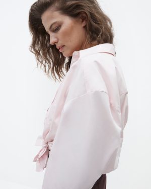 pleat back poplin shirt blush 1