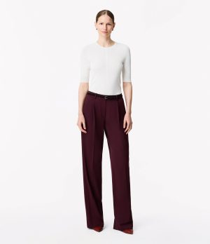 relaxed wide leg pant plum 1
