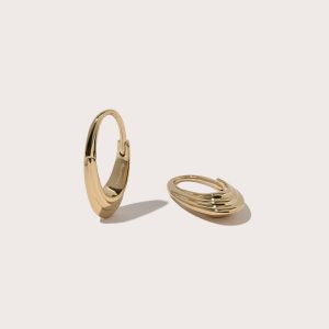 roscida ridged hoops 1
