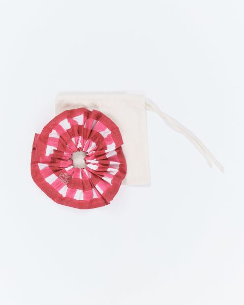 scrunchie red chunky gingham 1