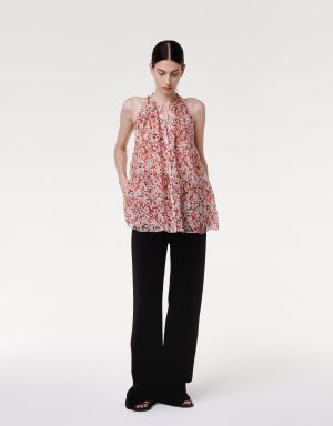silk chiffon scarf blouse sedona multi 1