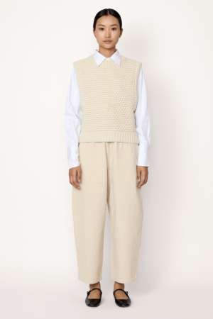 sloane sweater vest ivory 1