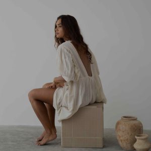 sol buttermilk bloomer playsuit 1