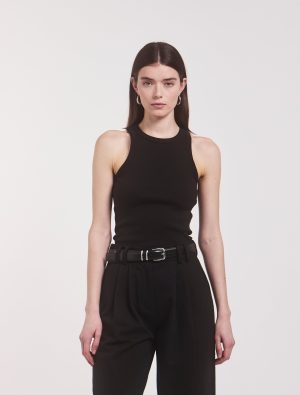 super compact rib tank in black 1