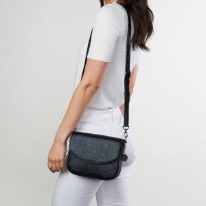 tashi bag metallic black piatex 1 1