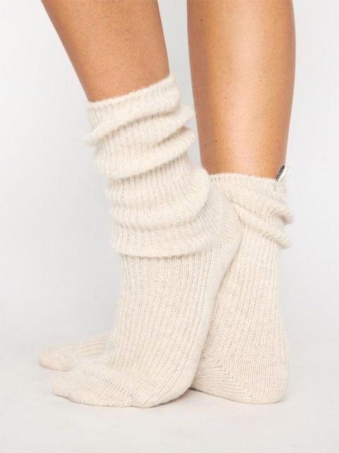 the ribbed cashmere socks 1