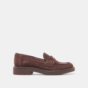 tiggy loafers mahogany suede 1