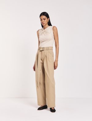tino cargo pant in taupe 1