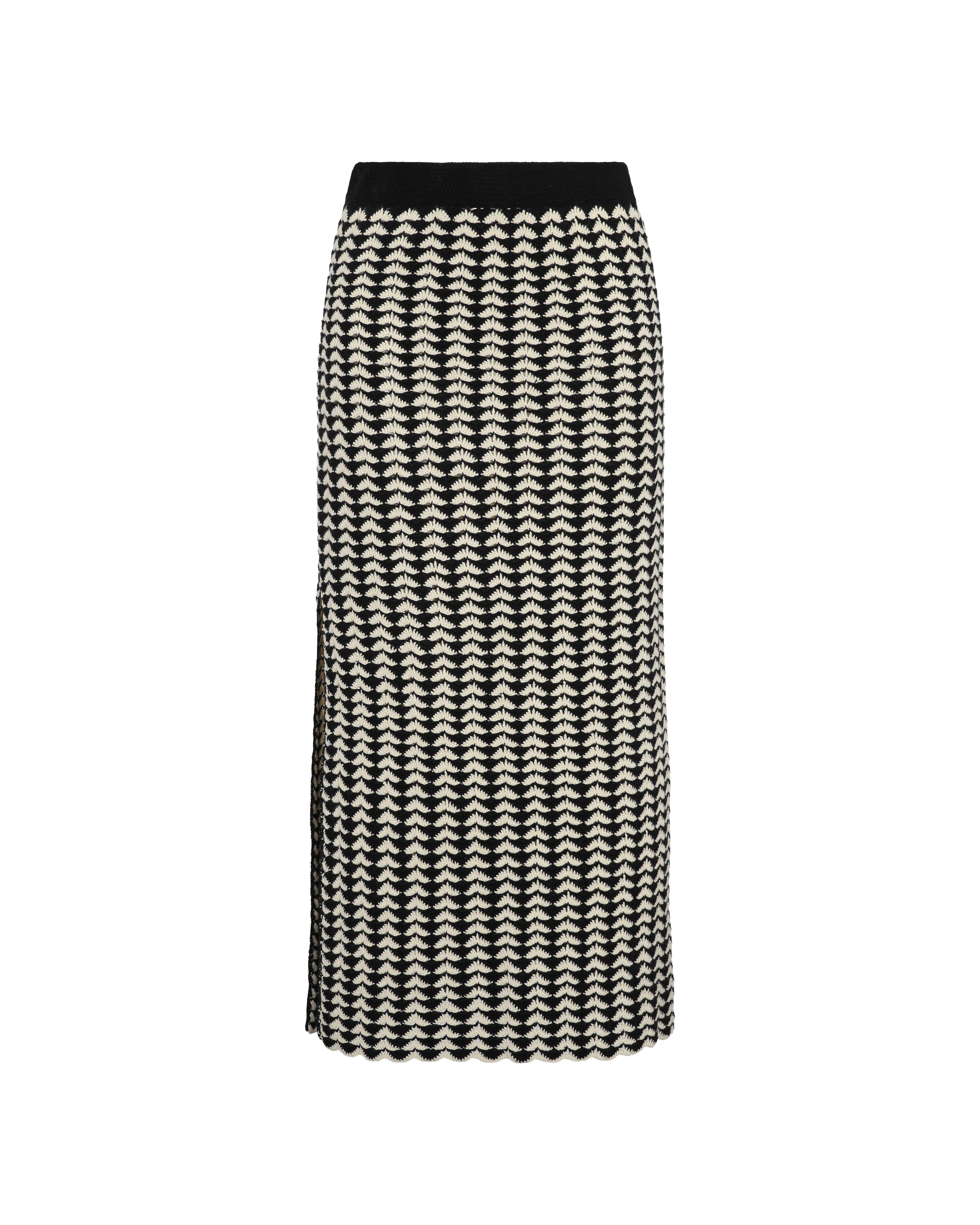 totora skirt black ivory 1
