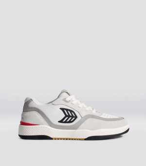 uba pro suede smoke white mesh off white black logo red 1